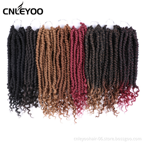 New Spring Senegalese Crochet Hair 12 Inch Curly End Senegalese Twist Crochet Braids For Women